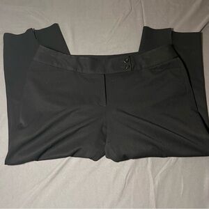 White House Black Market Legacy Slim Crop Pants Black Women’s Size 14 Stretch
